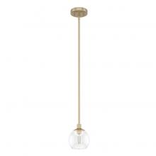 Hunter 19504 - Hunter Xidane Alturas Gold with Clear Glass 1 Light Pendant Ceiling Light Fixture