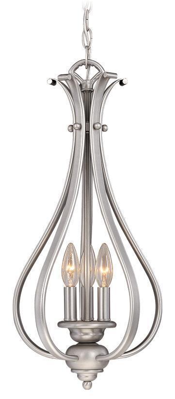 Monrovia 11.25-in Pendant Brushed Nickel