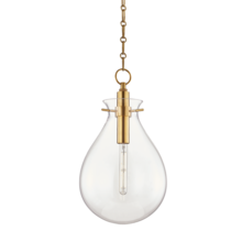 Hudson Valley BKO102-AGB - 1 LIGHT MEDIUM PENDANT