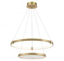 Lighting One US L7-7120-50-322 - Mayer LED Chandelier in Warm Brass