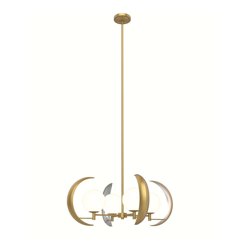 Celeste Vintage Brass 4 Lights Chandeliers