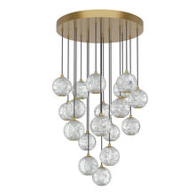 Alora Lighting MP321218NB - Marni 18 Head Natural Brass LED Multi Pendant