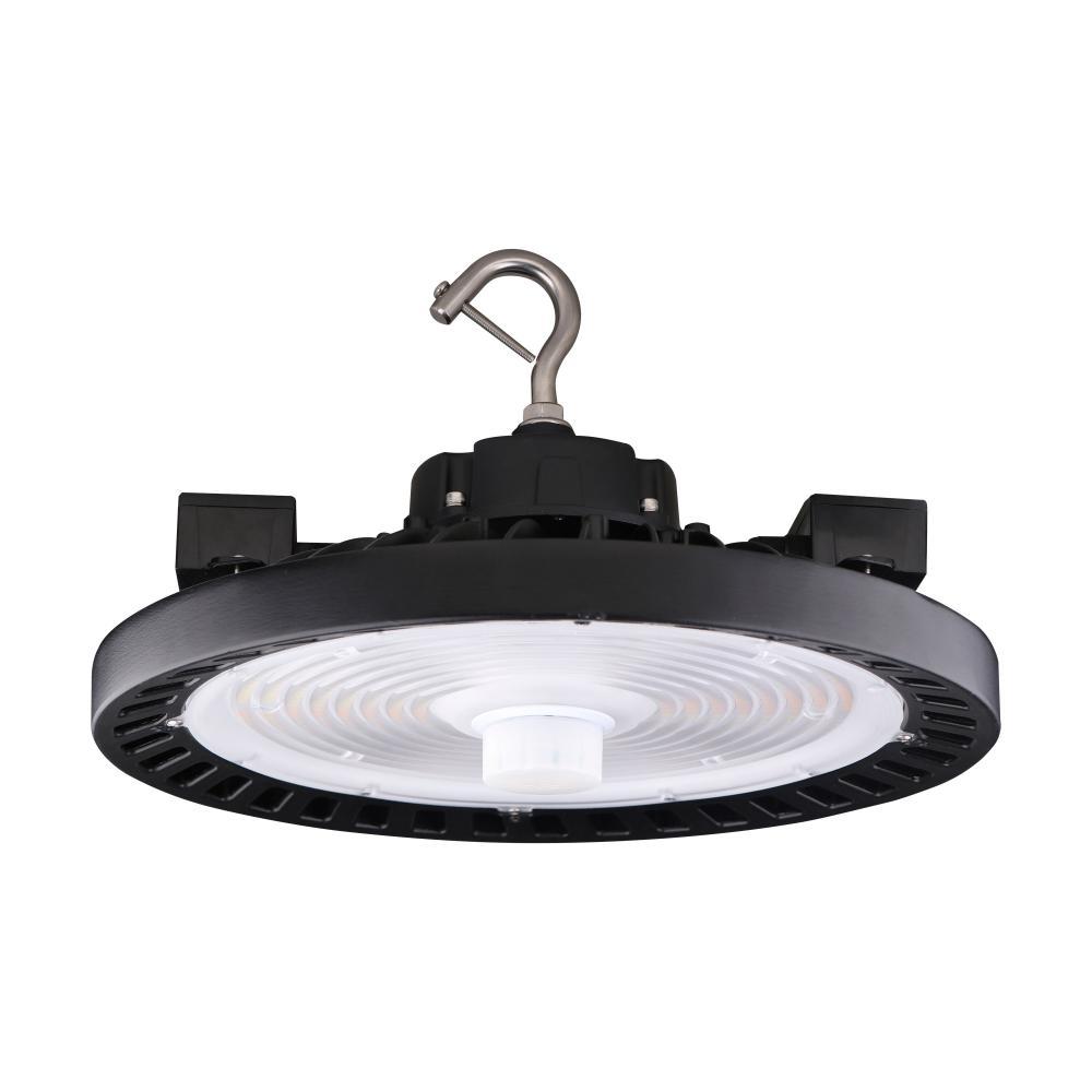 Wattage 80W/100W/120W and CCT Selectable 3K/4K/5K LED UFO High Bay; 100-277 Volt; Black Finish