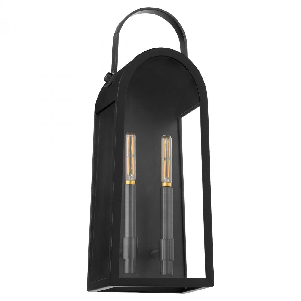 Rossi 20 inches Lantern, Matte Black