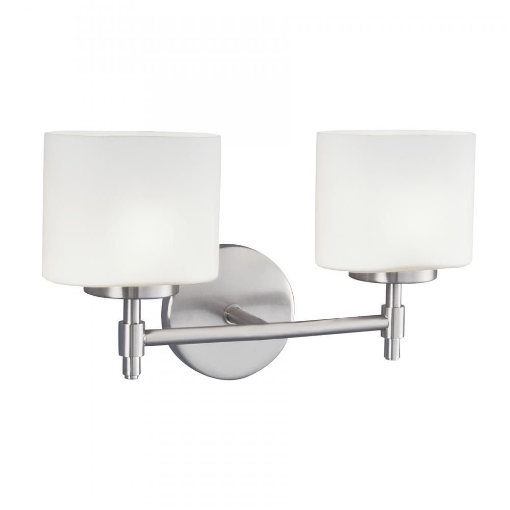 Moderne 14.25'' Wide 2-Light Vanity Light - Chrome