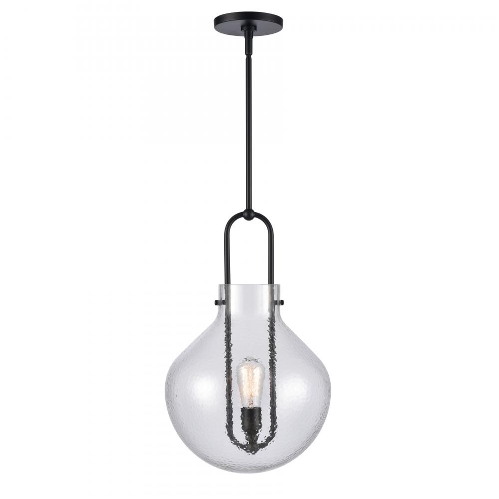 Monica 13'' Wide 1-Light Pendant - Matte Black