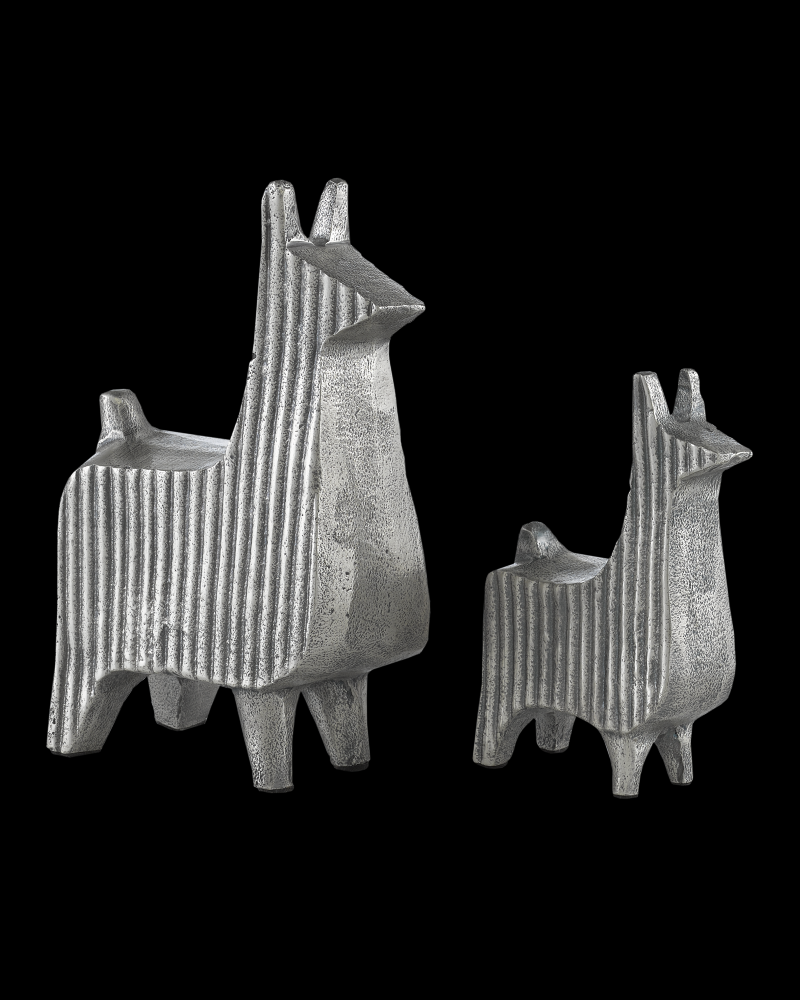 Cria Silver Llama Set of 2