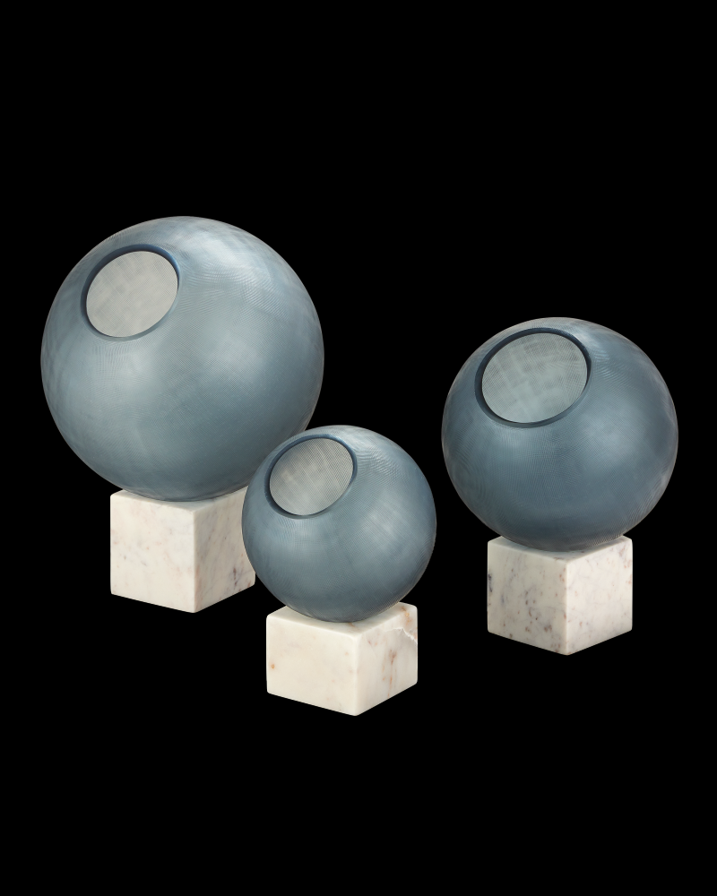 Fresno Blue Orb Set of 3