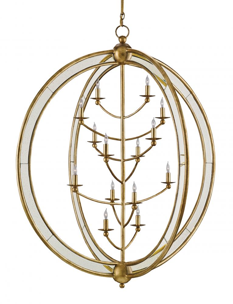 Aphrodite Gold Orb Chandelier