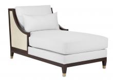 Currey 7000-0441 - Evie Walnut Chaise, Muslin