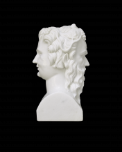 Currey 1200-0665 - Hector Marble Bust Sculpture