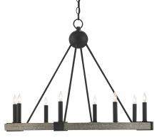 Currey 9000-0480 - Burgos Black Chandelier