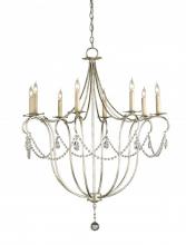 Currey 9891 - Crystal Lights Large Silver Ch