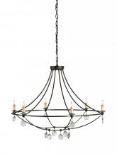 Currey 9921 - Novella Large Black Chandelier