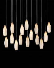 Currey 9000-1189 - Parish 15-Light Linear Multi-Drop Pendant