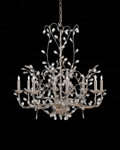 Currey 9975 - Crystal Bud Large Silver Chandelier